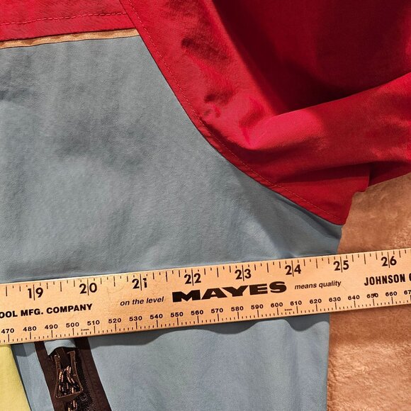 Lands End Jacket Mens Large colorful retro hipster wind breaker beachy coastal - Picture 7 of 16